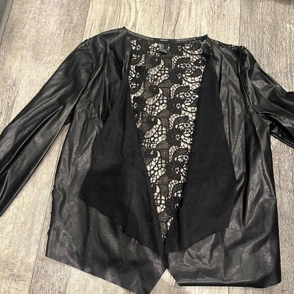 Forever 21 Womens Small Leather Blazer - Picture 1 of 2